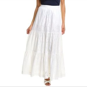 NWT Boden Womens  Hazel Broderie Maxi Skirt Sz. 12